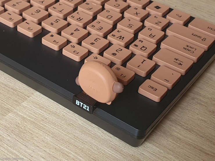 로이체 우주스타 BT21 피규어 키보드 사용팁